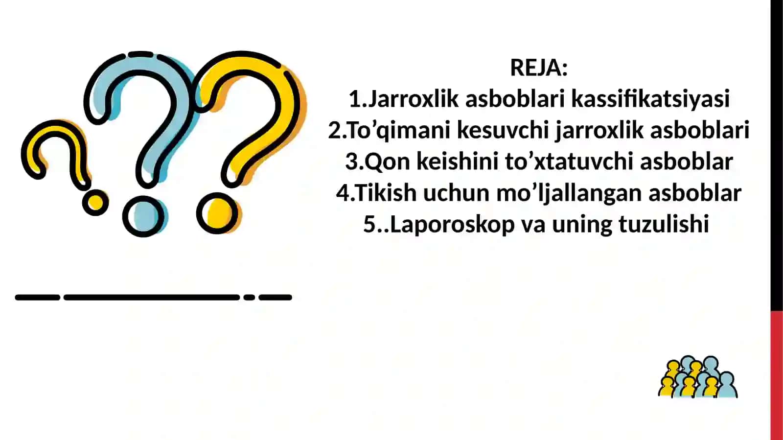 Umumiy xerurgiya fanidan Mustaqil ishi 2