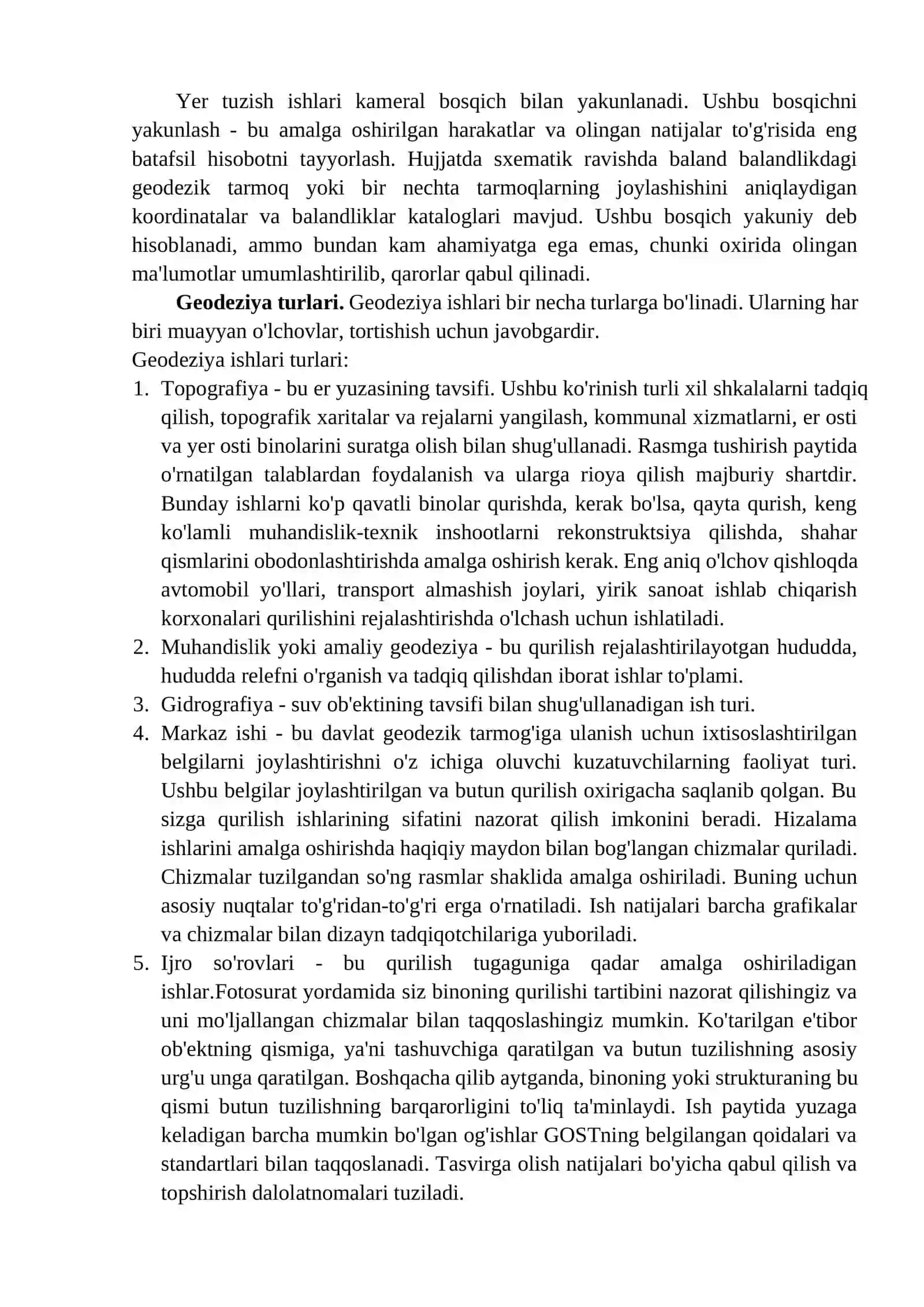 Geodeziya ishlari 2