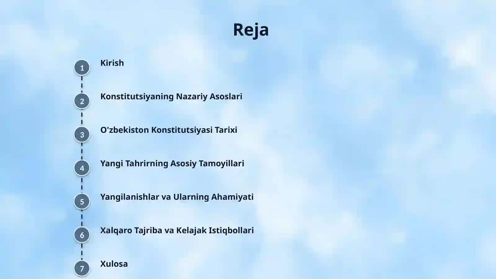 Yangi tahrirdagi ozbekiston Respublikasi konostitutsiyasi nazariy asoslari ,tarixi va rivojlanishi 2