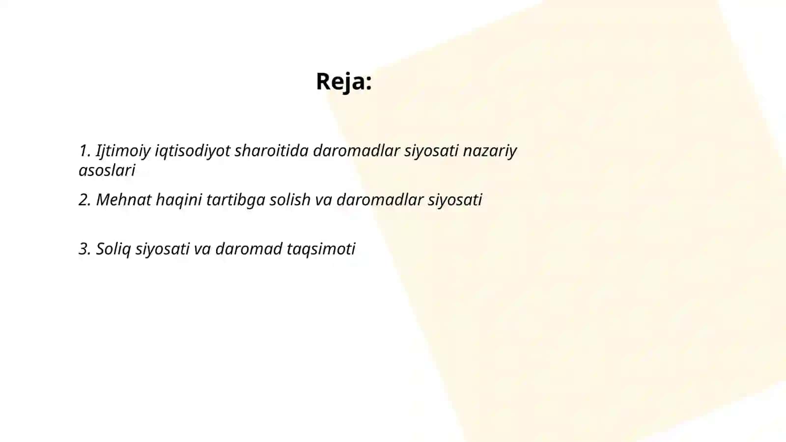 Ijtimoiy iqtisodiyotning shakllanishi sharoitida daromadlar siyosati 2