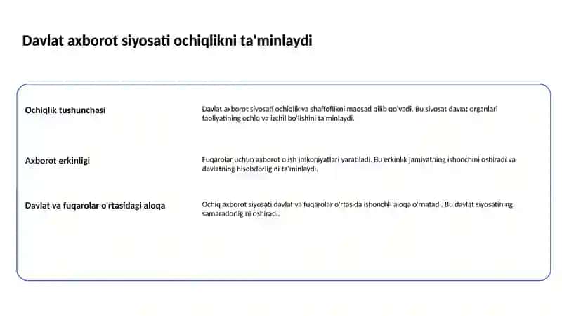 Davlatning axborot siyosati 2