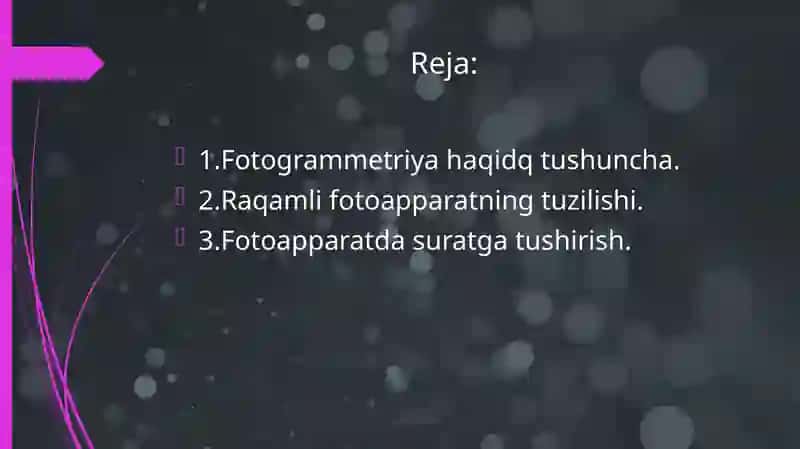 Raqamli suratlarni fotogrammetrik ishlab chiqish 2