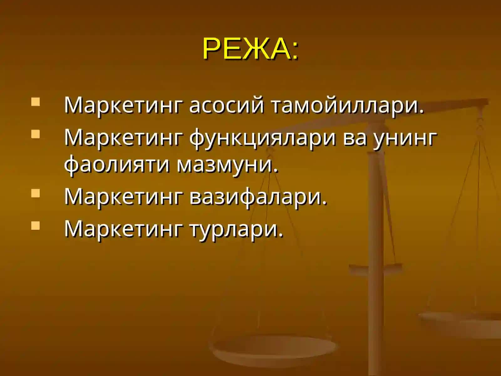 Маркетинг тамойиллари вазифалари, функциялари ва турлари 2