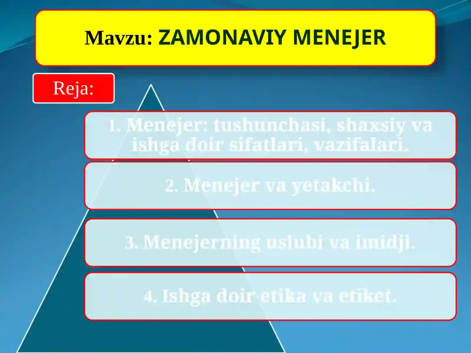 ZAMONAVIY MENEJER 2