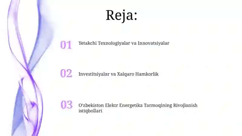 O'zbekistonda elektir energetika sohasining rivojlanish istiqbollari 2