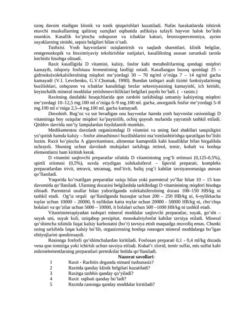 Modda Almashinuvi Buzilishi Diagnostikasi va Davolash 2