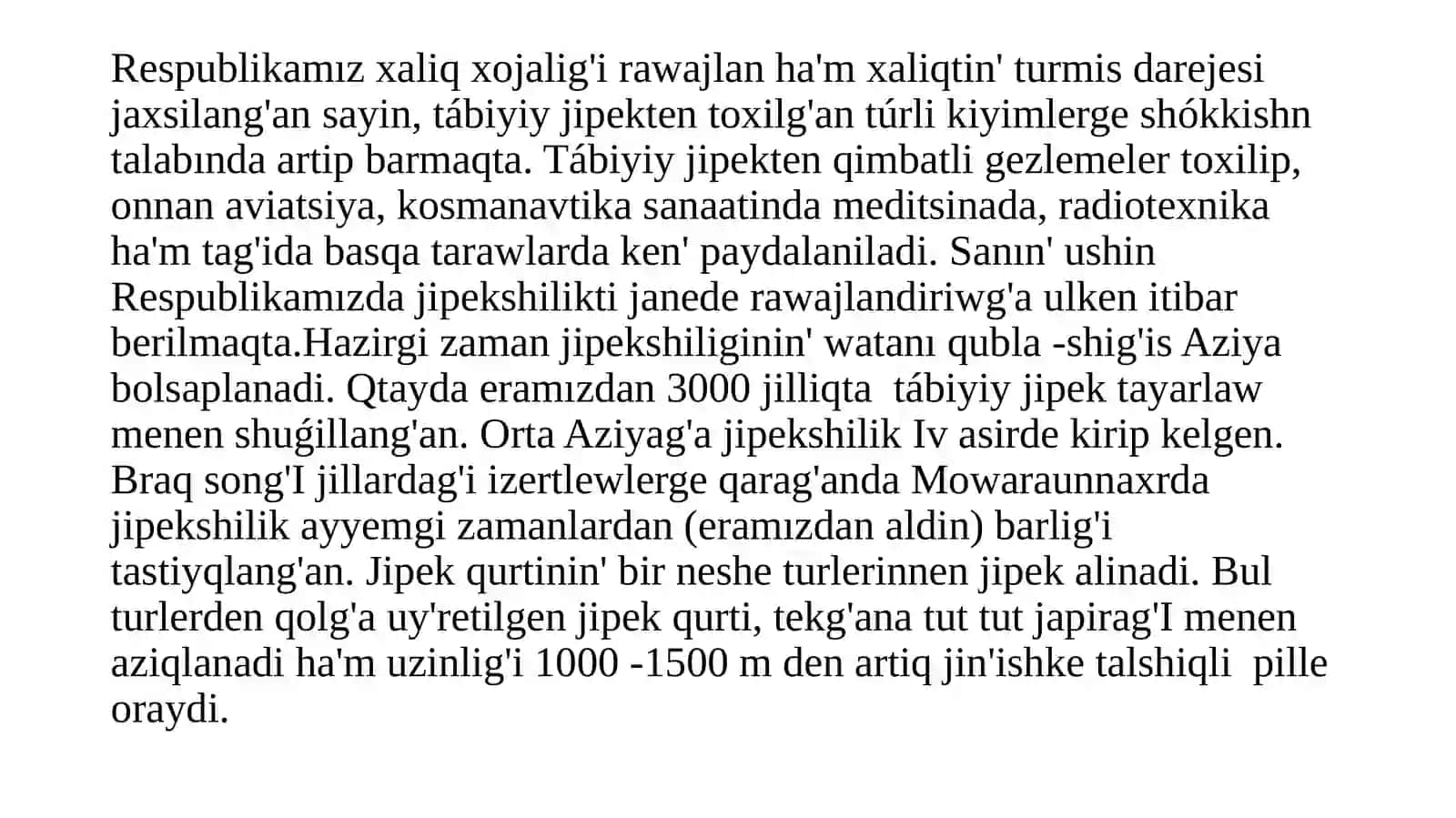 Hawa ızǵarlıǵınıń jipak qurtın rawajlanıwına tásiri 2