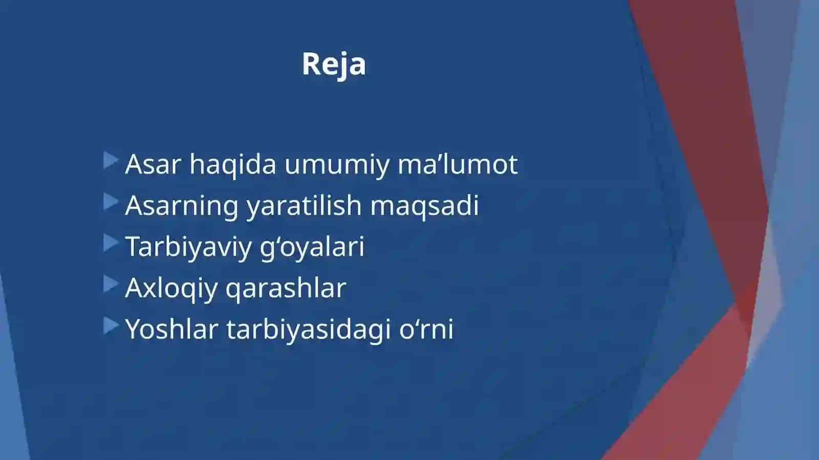 Kaykovusning“Qobusnoma”asariningtarbiyaviyahamiyati 2