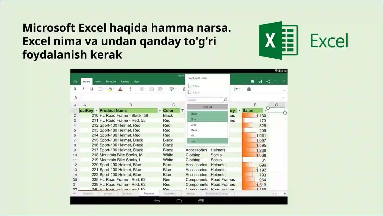Excel dasturi 2