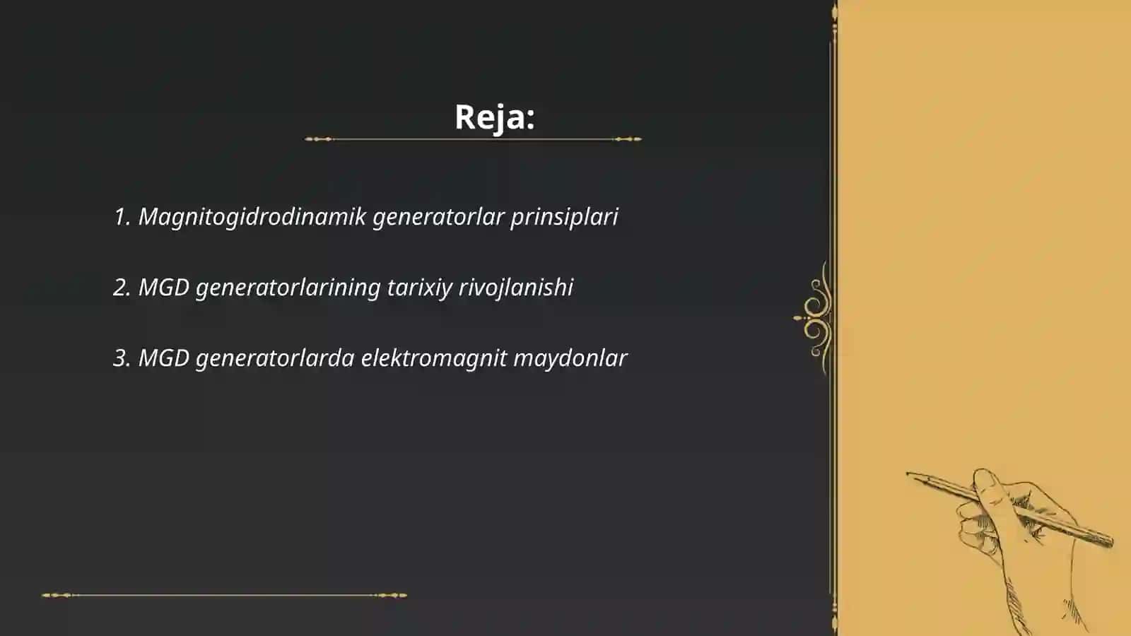 Magnitogidrodinamik generatorlar prinsiplari 2