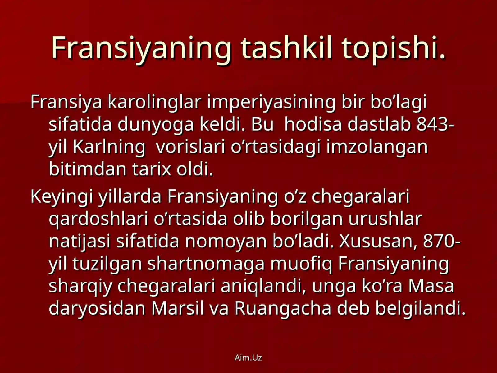 IX-XI asrlarda Fransiya 2