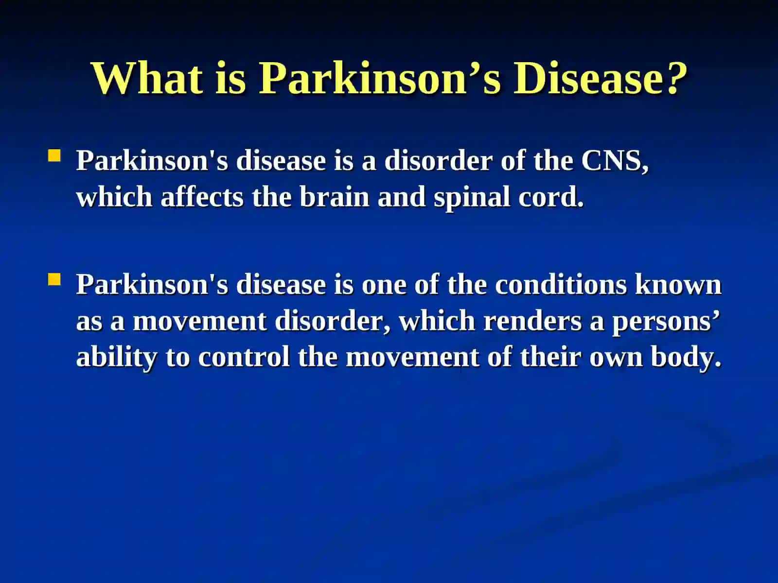 Parkinson’s Disease 2