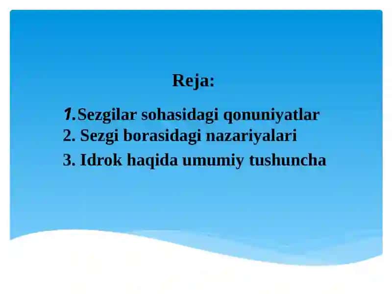 Sezgivaidrokmuammosiningmuammosiningnazariymasalalari 2