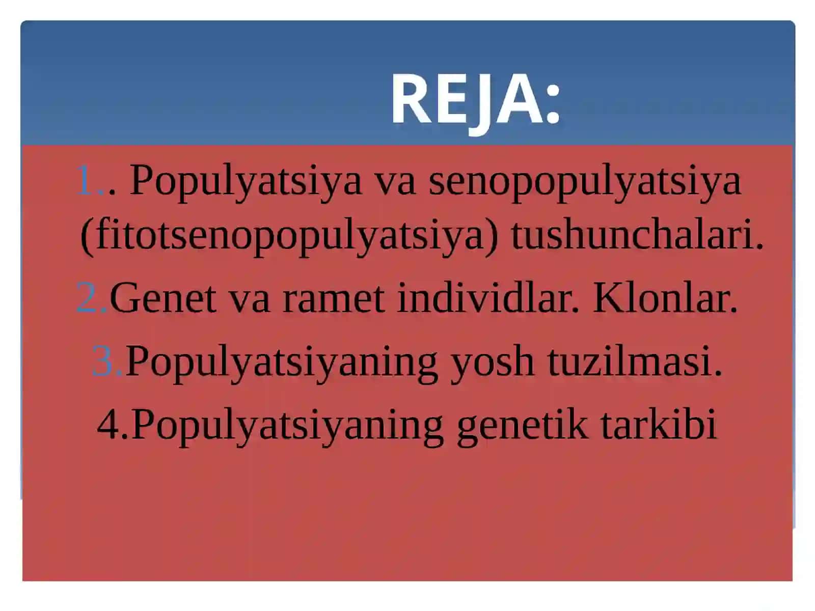 DORIVOR O‘SIMLIKLAR BIOLOGIYASI VA EKOLOGIYA 2