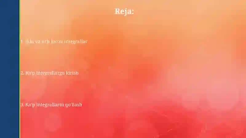 Ko‘p integrallarga kirish 2