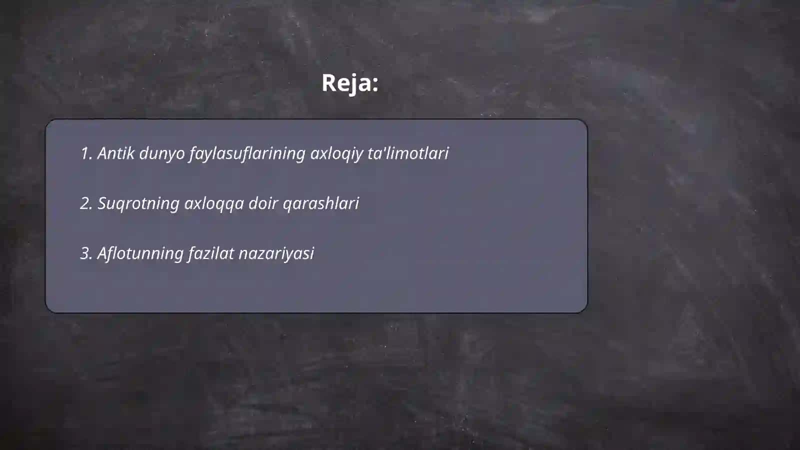 Antik dunyo faylasuflari axloqiy ta'limotlari 2