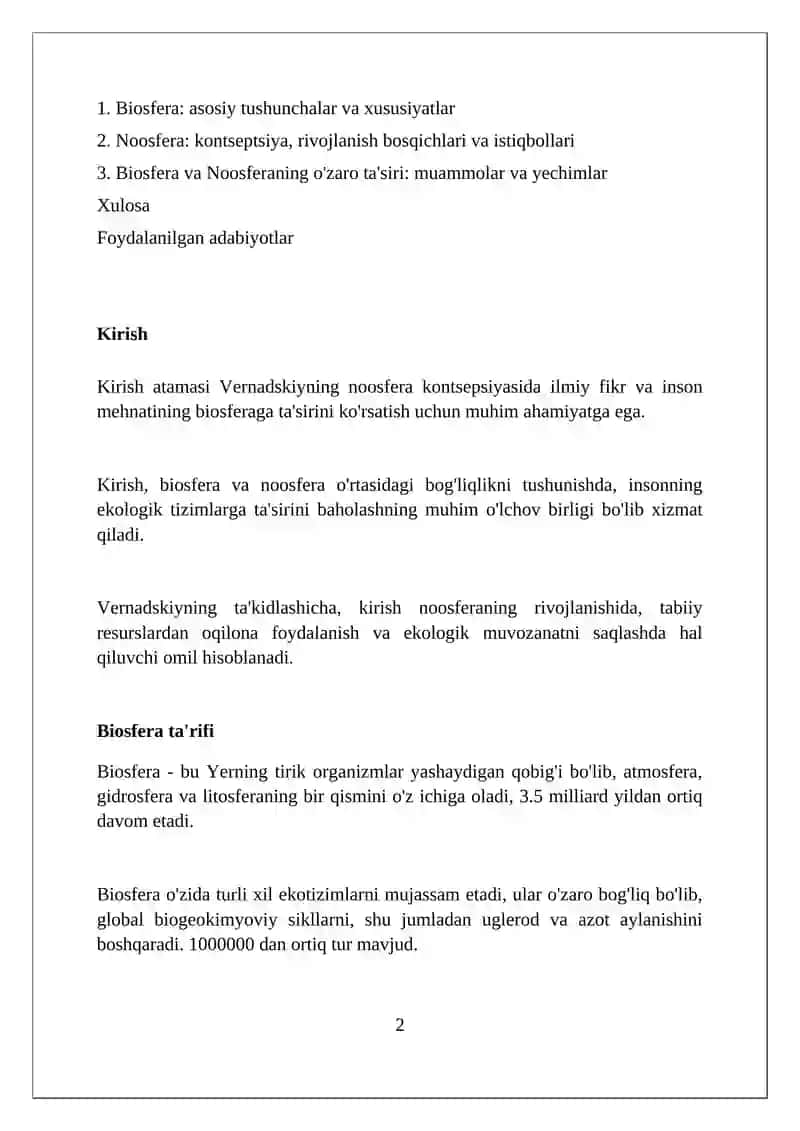 Biosfera va Noosfera 2