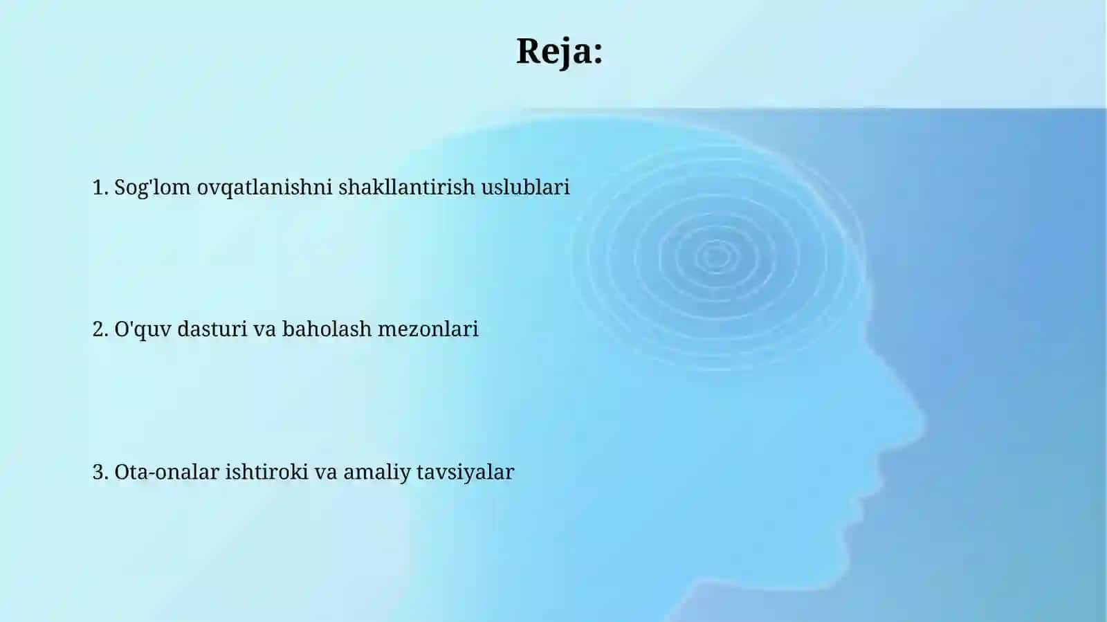 Sog‘lom ovqatlanish qoidalarini o‘quvchilarga singdirish metodikasi 2