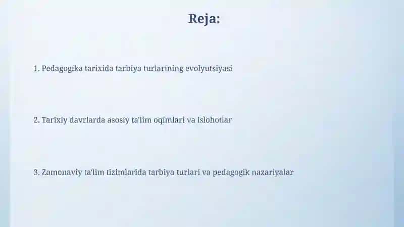 Pedagogika tarixida tarbiya turlari 2