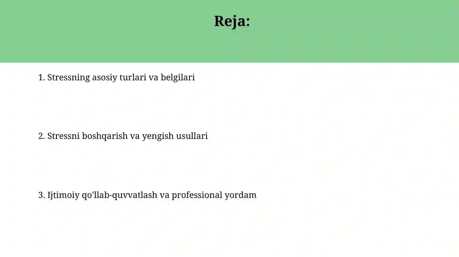 Stres, krizes va ijtimoiy qoʻllab quvvatlash 2