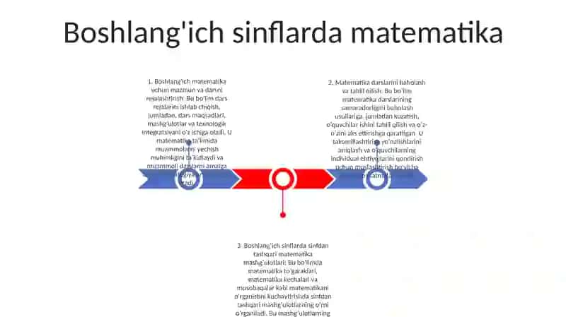 Boshlang'ich sinflarda matematika 2