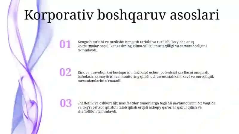 Korporativ Boshqaruv Va Javobgarlik 2