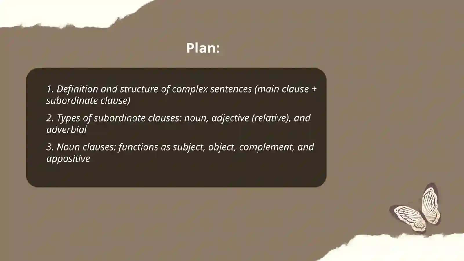 Complex Sentence 2
