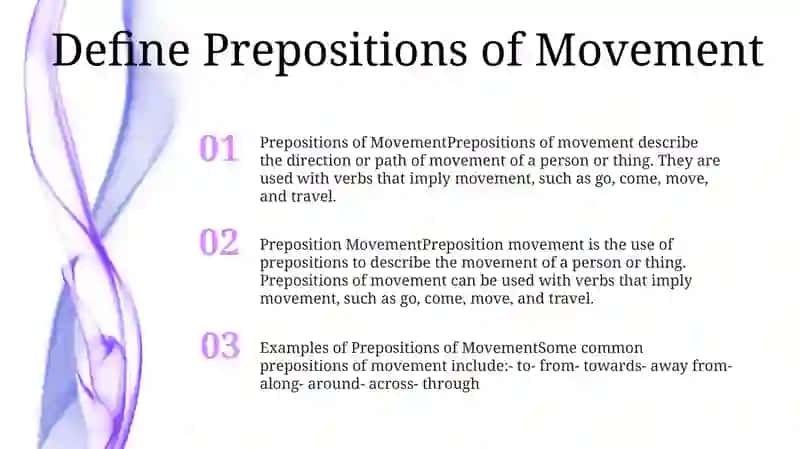 Prepositions Movement 2
