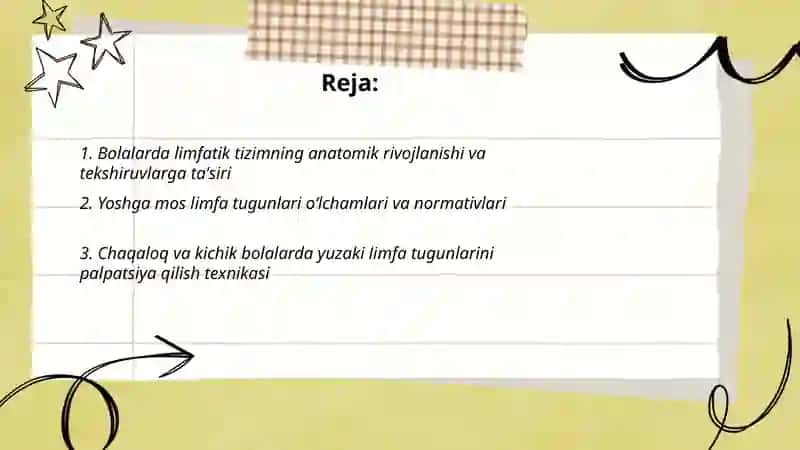 Bolalarda limfatik tizimni anatomofiziologik hususiyatlariga ko’ra tekshirish usullari 2