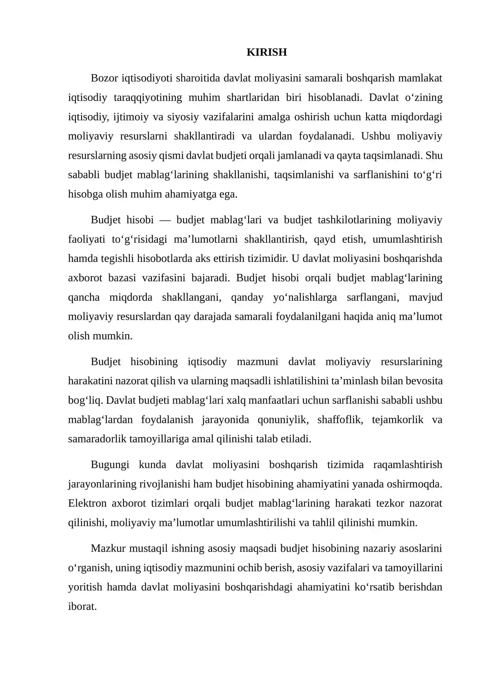 BUDJET HISOBINING NAZARIY ASOSLARI VA IQTISODIY MAZMUNI 2