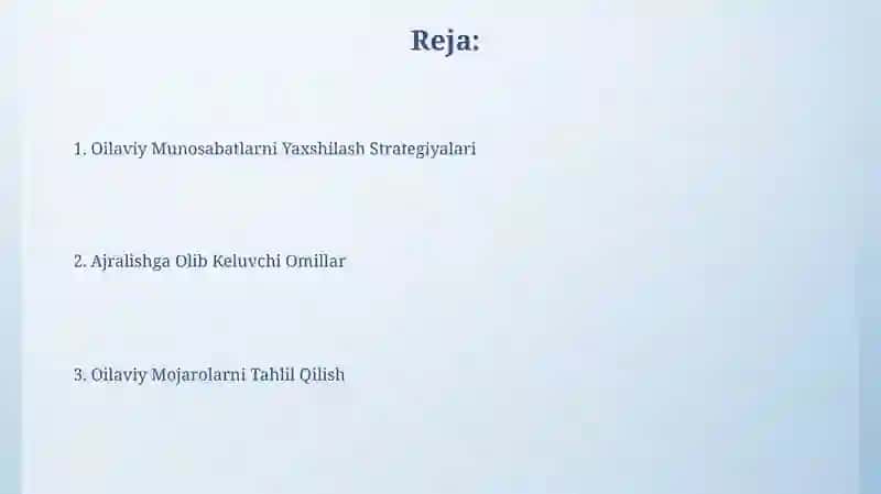 Oilaviy Munosabatlarni Yaxshilash Strategiyalari 2