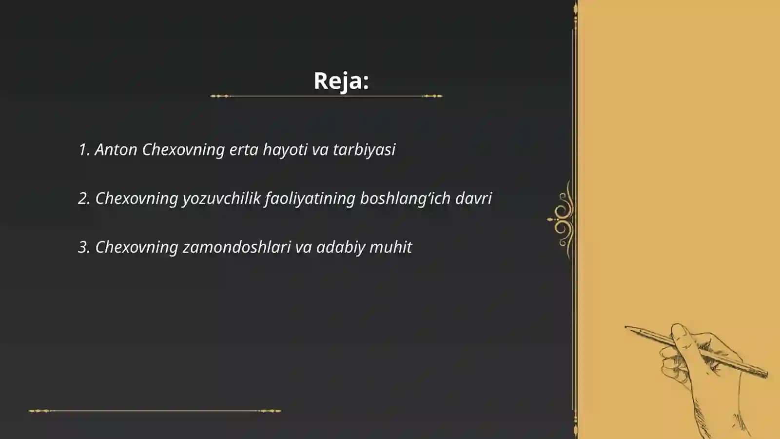 Chexovning hayoti va "Vanya amaki" pyesasi tahlili 2