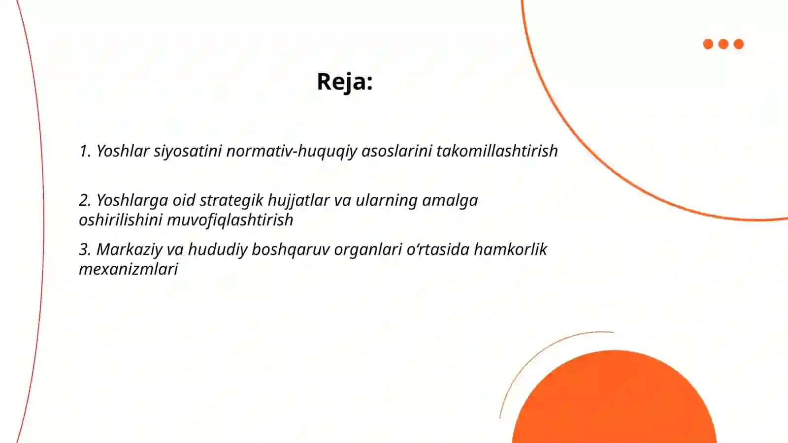 Yoshlarga oid davlat siyosati 2