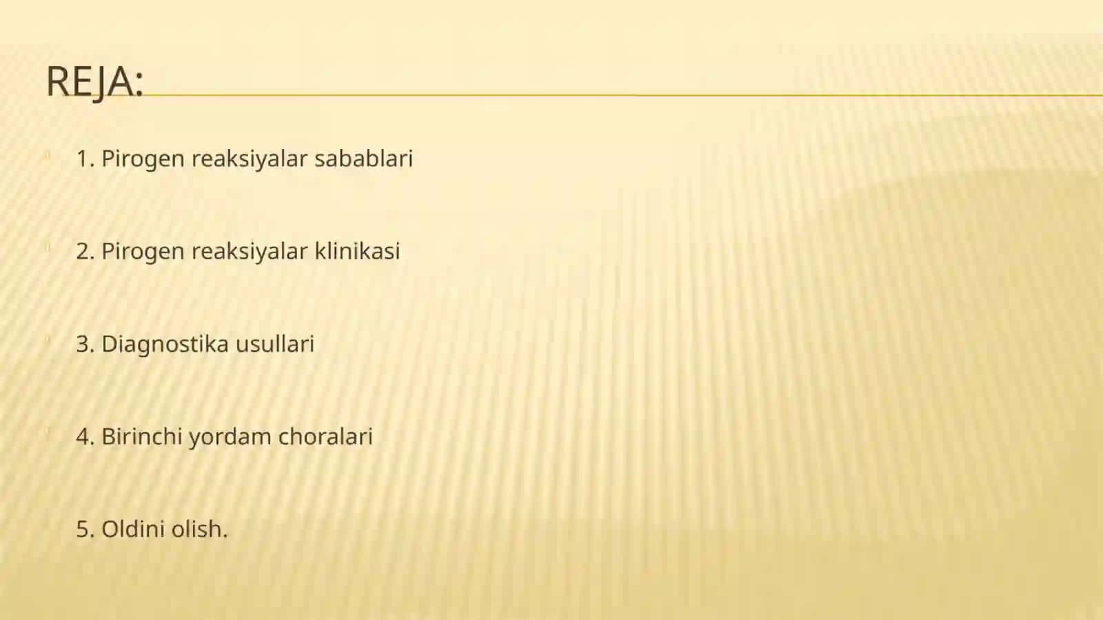 Pirogen reaksiyalar : sabablari , klinikasi va diagnostikasi,birinchi yordam 2