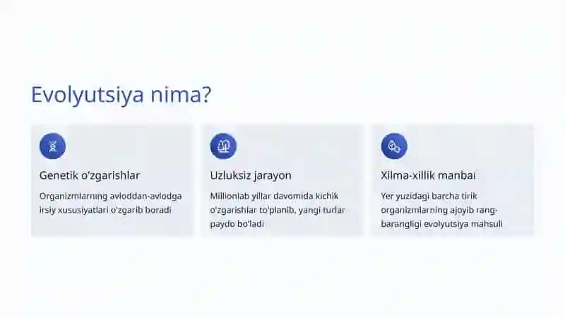 Mikroevolyutsiya va Makroevolyutsiya 2