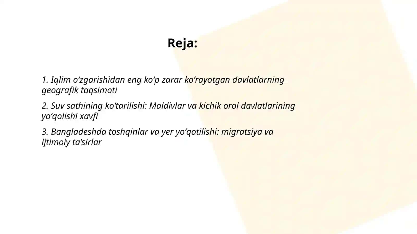 ląlim oʻzgarishi kimga "qimmatga tushyapti"? 2