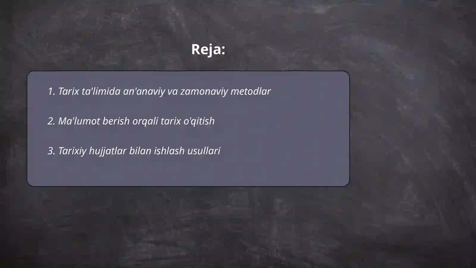 Tarix oʻqitishning metodlari va ularning klassifikatsiyasi 2