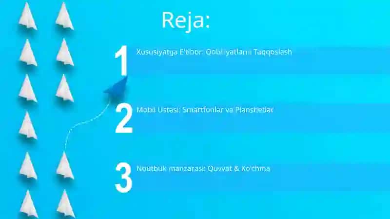 Gadjetlar: Smartfonlar, palnshetlar, noutbooklar va ularning xossalari 2