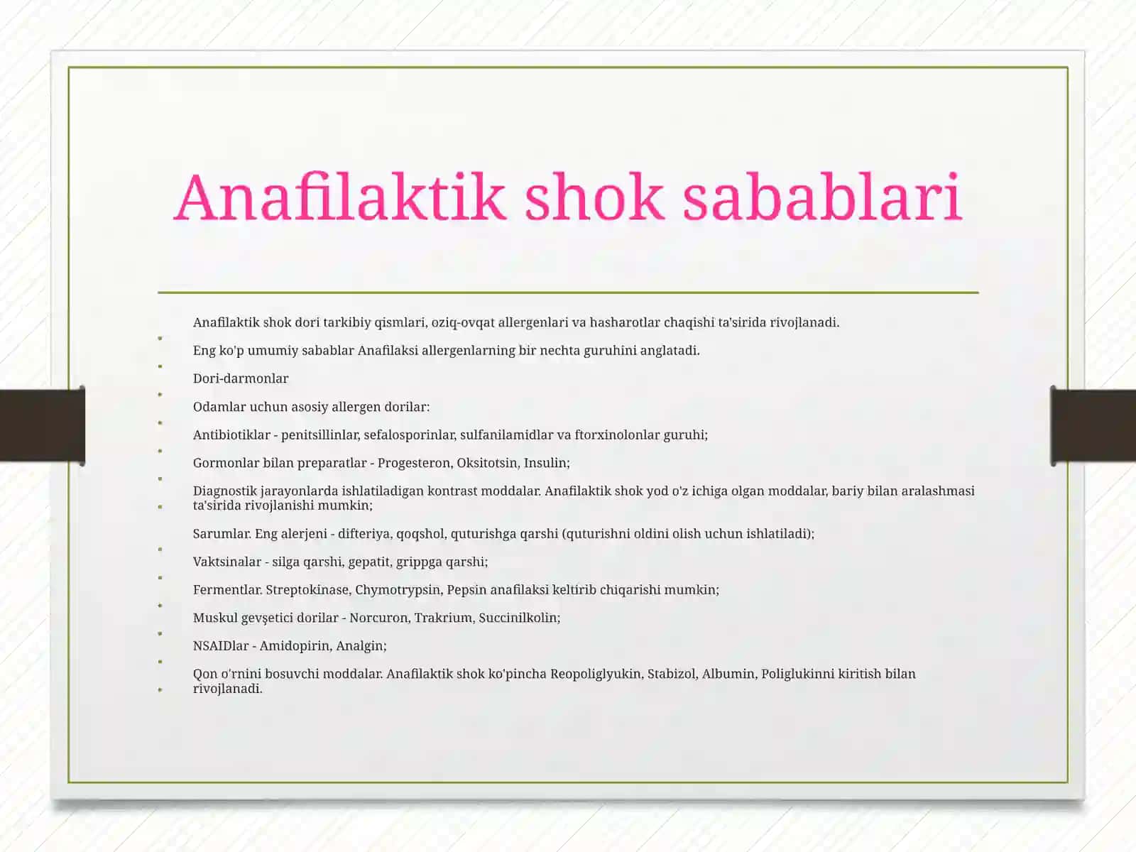 Kattalarda anafilaktik shok 2