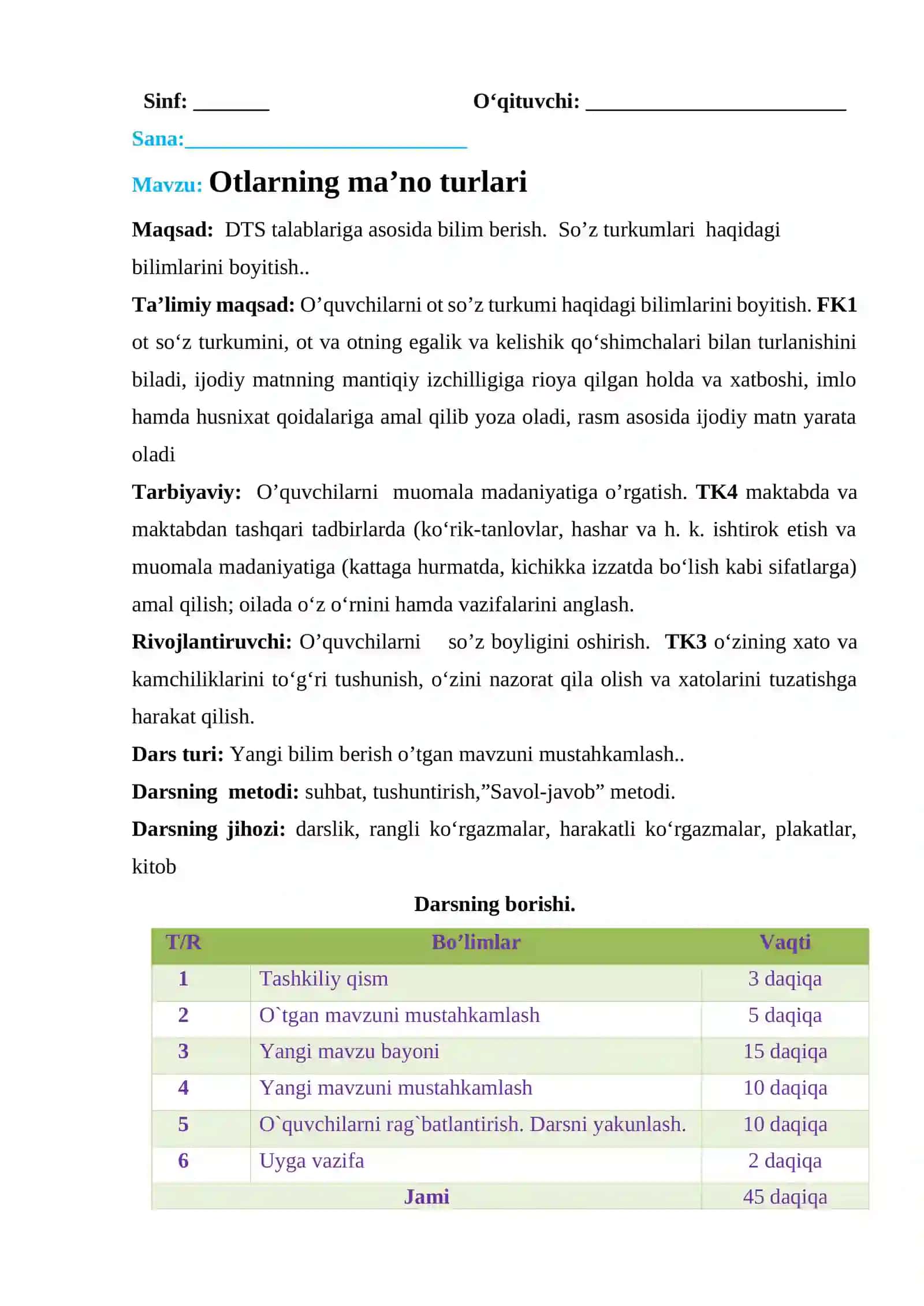 Otlarning ma’no turlari 2
