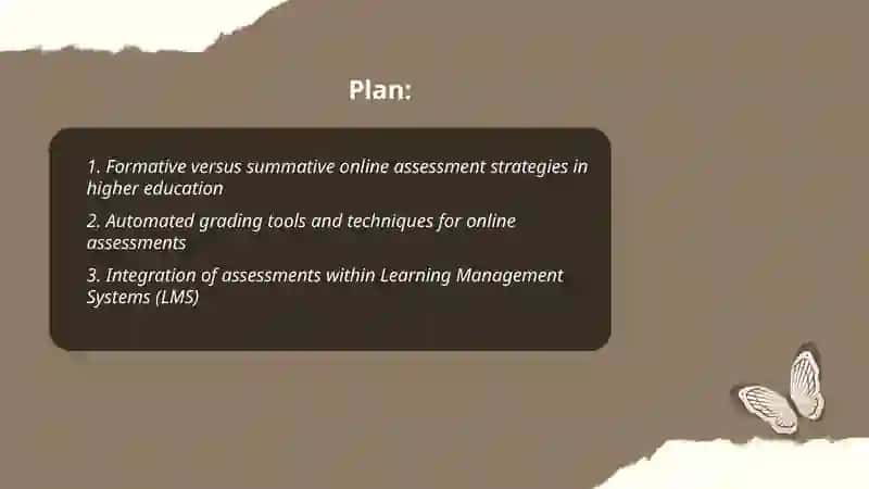 Online assessment using different tools and techniques in higher education 2