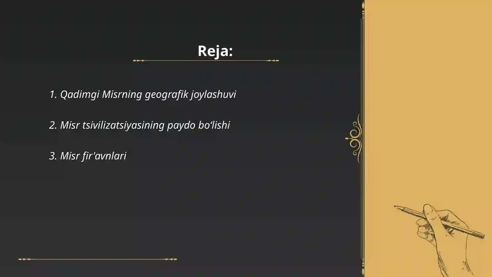 Qadimgi Misr Svilizatsiyasi 2
