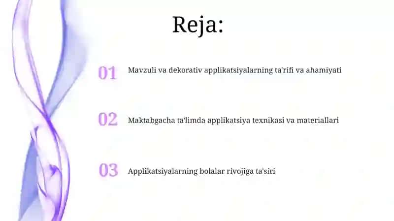 Mazmunli va bezakli applikatsiyalar 2