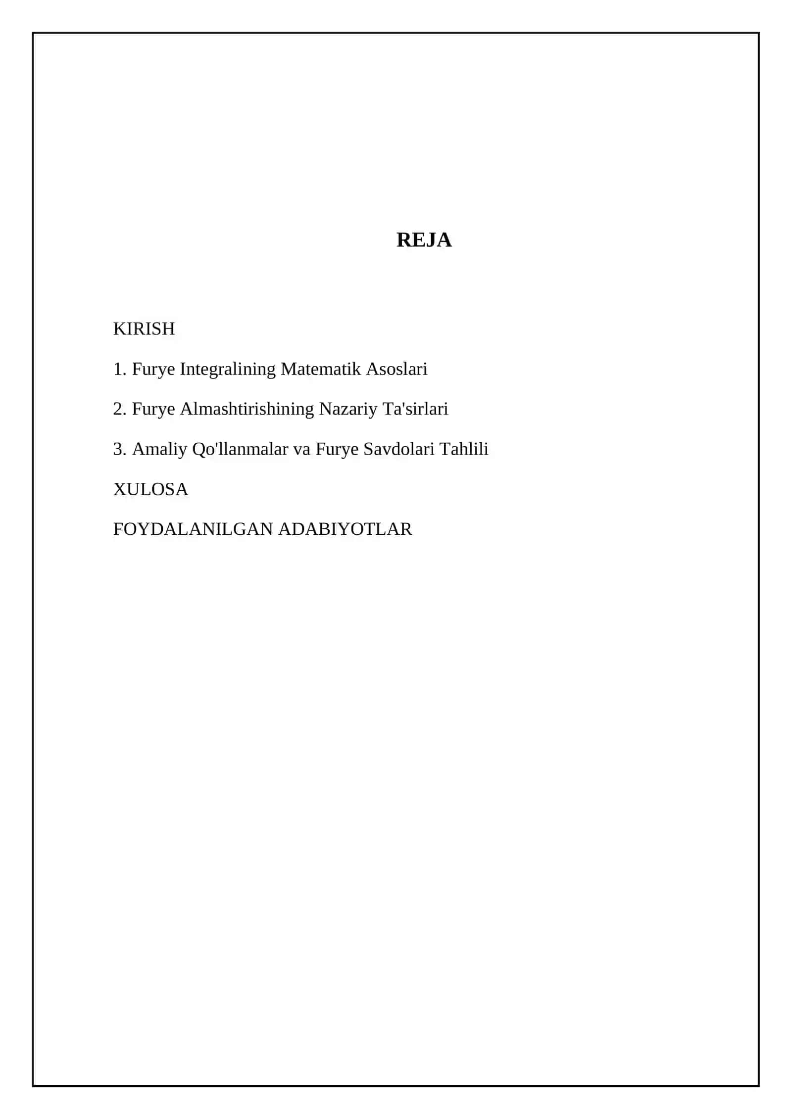 Furye Integralining Matematik Asoslari 2