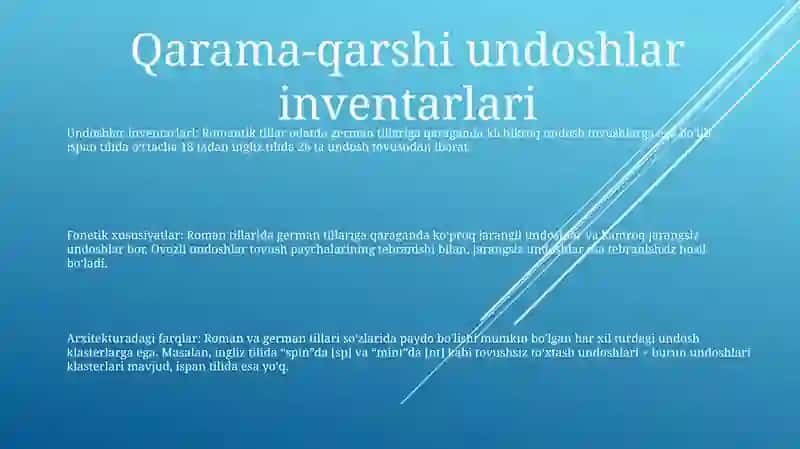Phonetic Features Of Romance And Germanic Languages 2