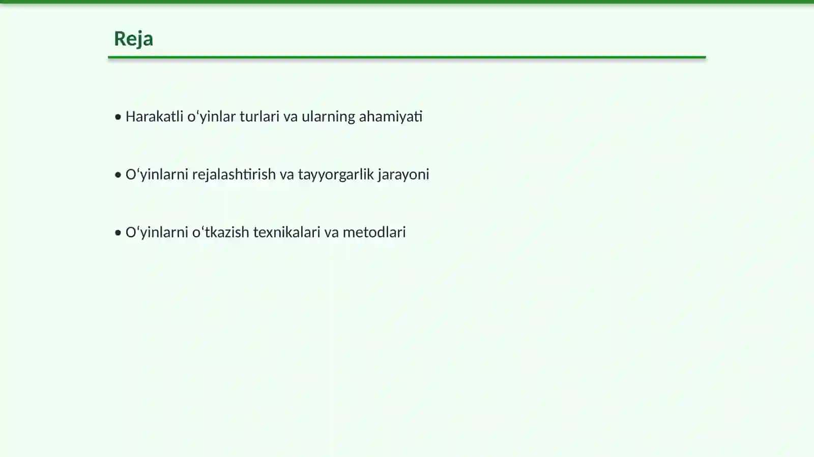Harakatli o‘yinlarni tashkil etish va o‘tkazish 2