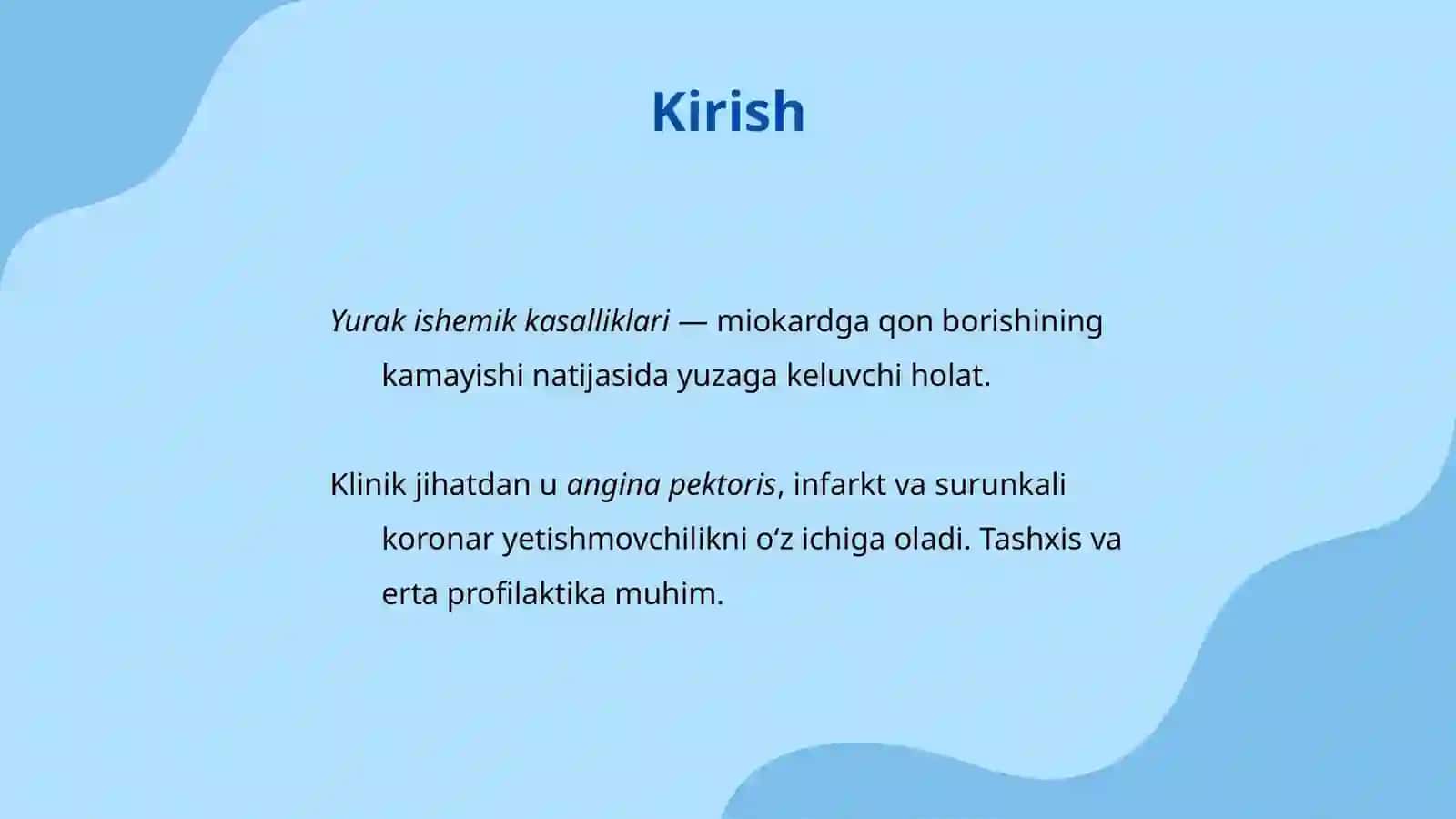 Yurak ishemiyasi 2