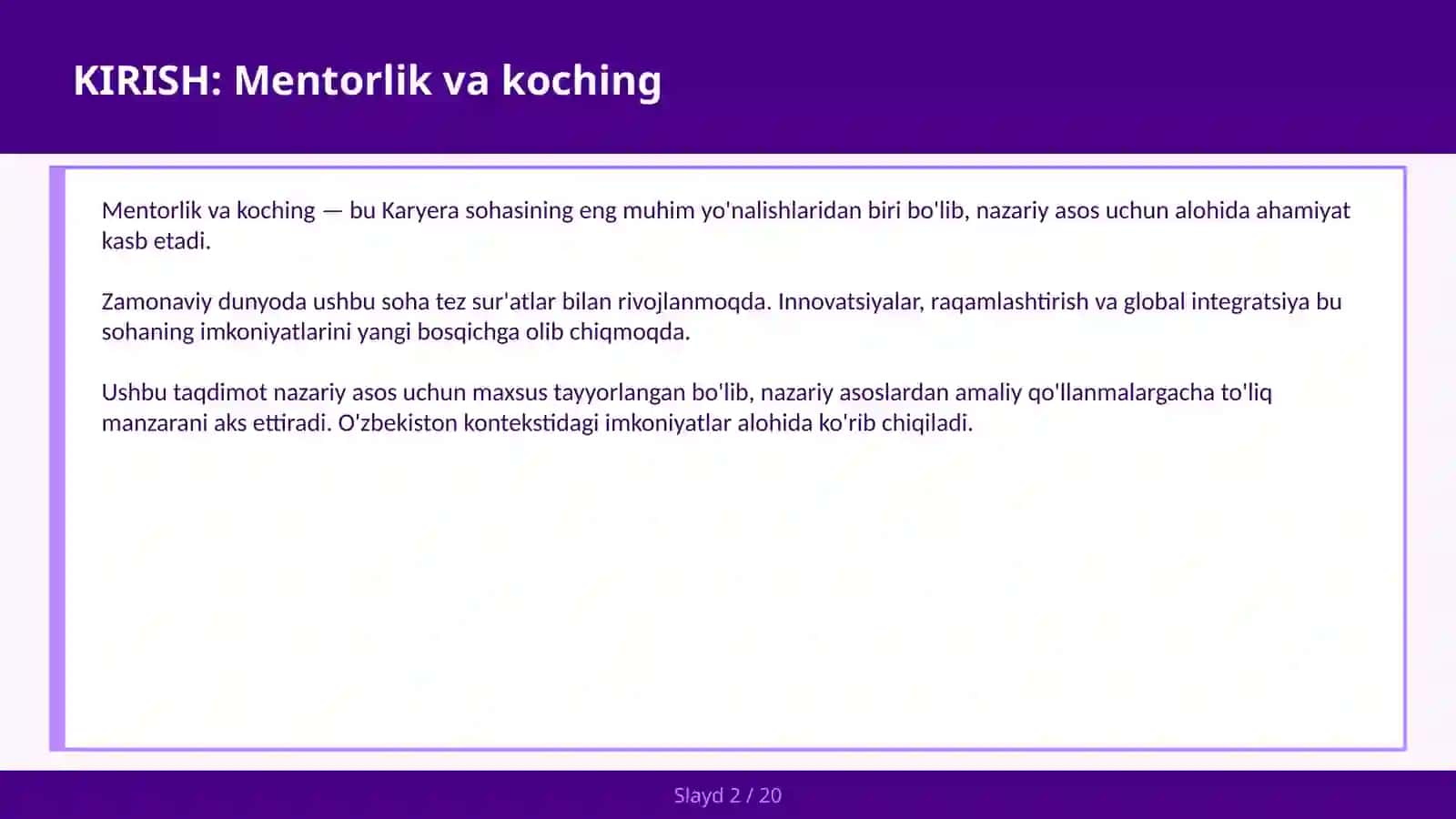 MENTORLIK VA KOCHING 2