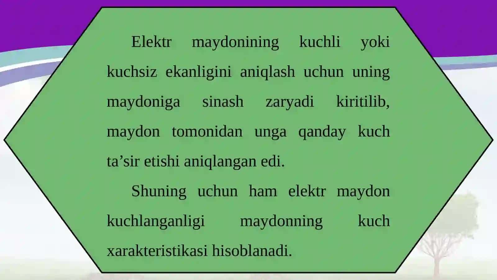10-sinf Fizika fanidan Nuqtaviy zaryad maydonining potensiali va potensiallar farqi dars taqdimoti 2
