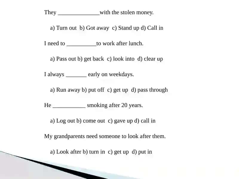Multiple Choice Questions 2